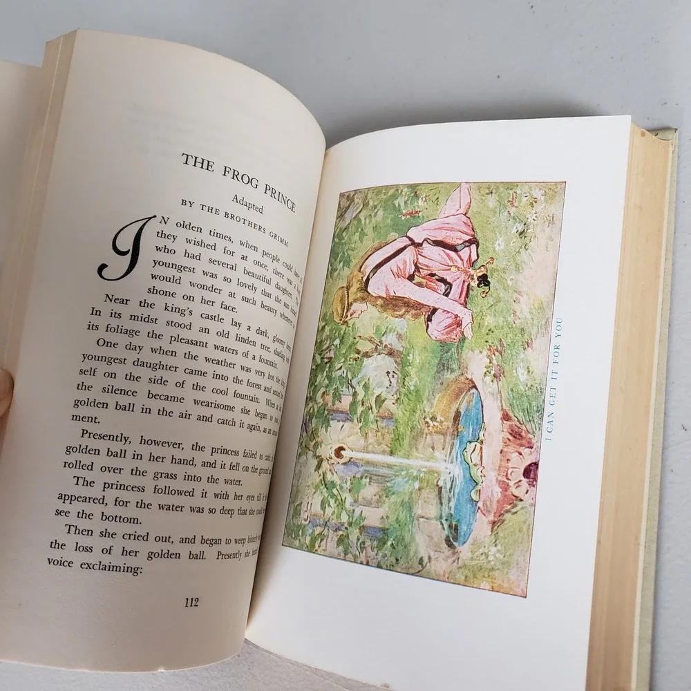 Young Folks Library Fairy Tales 1970 Hardcover Auxiliary Educational League Red